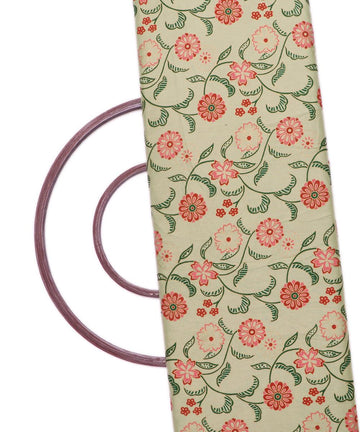 Light Green Colour Floral Print Rayon Fabric